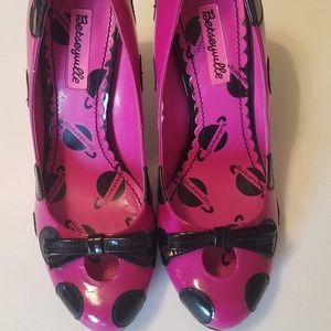 Betsey Johnson Betseyville Hot Pink Shoes Heels